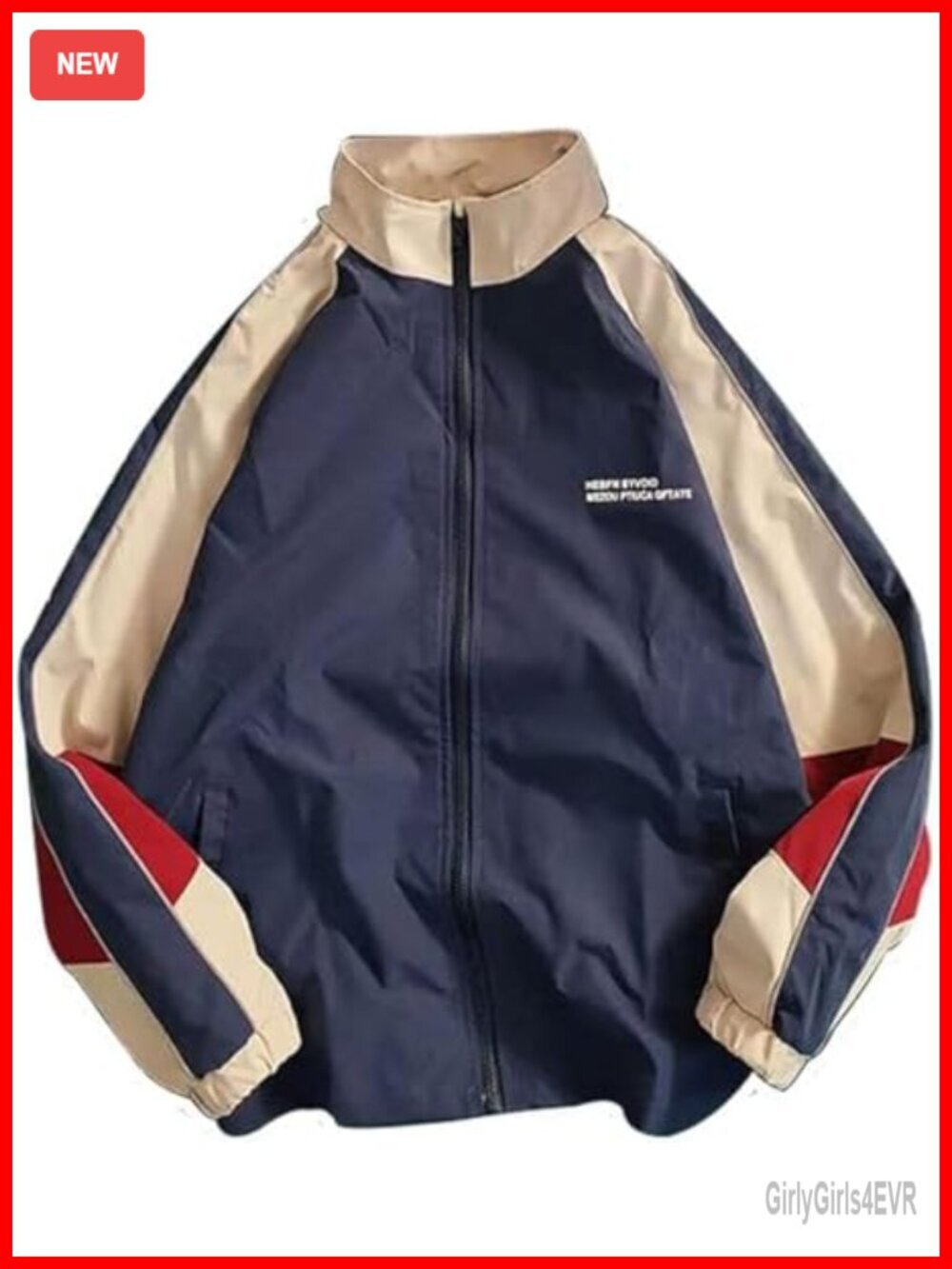 Vintage Patchwork Bomber Jacket Lightweight Windbreaker Unisex Streetwear